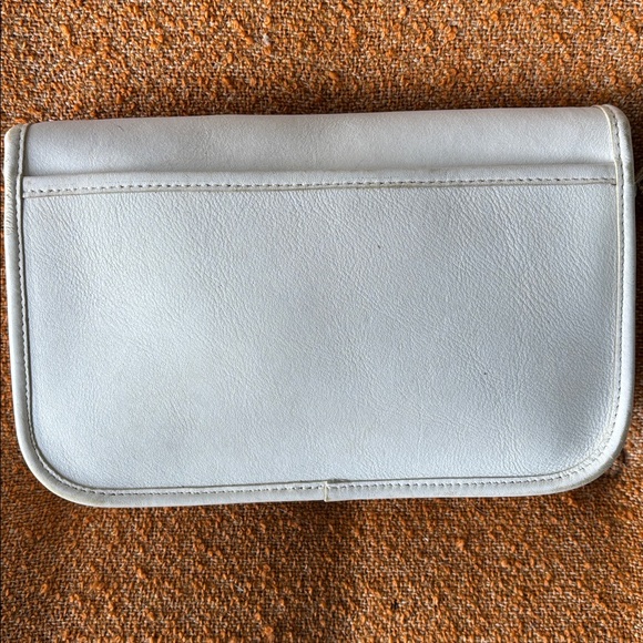 White/bone Vintage Coach convertible clutch shoulder bag - Picture 2 of 16
